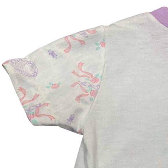 RARE Vintage 90s Disney Belle Beauty & The Beast Nightgown 4T Ruffle Hem - Picture 6 of 13